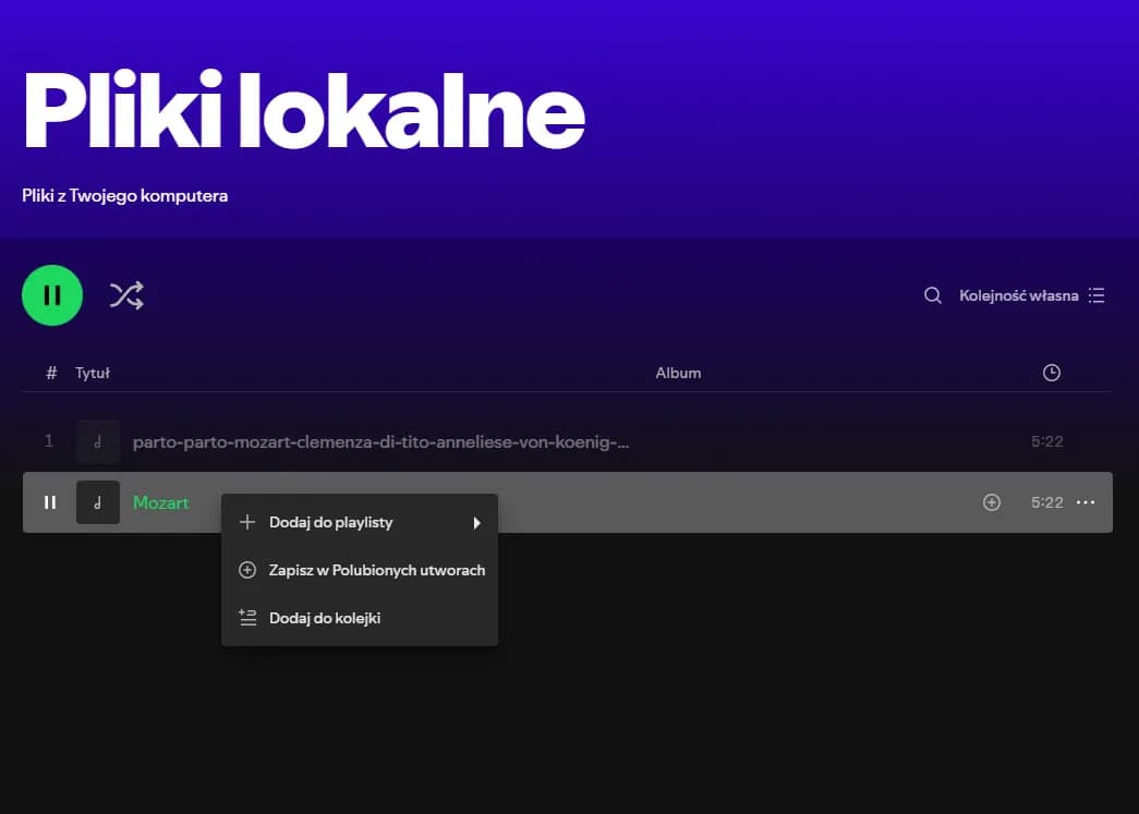 Dodaj lokalne pliki do Spotify na telefonie bez frustracji